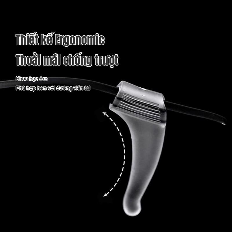 Đệm cài giữ kính không bị tuột- 1 cặp Miếng đệm làm êm tai cho kính bằng silicon siêu bền hình móc câu chống trượt 5