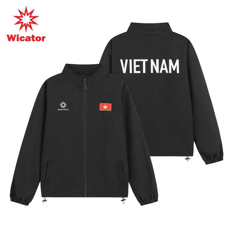 DEAL MỞ BÁN Áo gió thể thao VIỆT NAM 2 lớp CỔ CAO tránh gió cản bụi tốt - Áo khoác gió thể thao phù hợp mặc bốn mùa quanh năm - ÁO GIÓ CỔ CAO