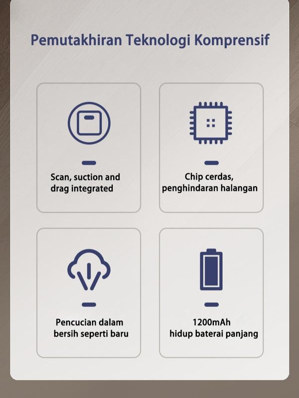 Codless Robot pembersihan lantai cerdas untuk mesin pembersihan rumah tangga, pembersihan, pembersihan, dan pembersihan multifunksional Baterai Air Membersihkan Vakum vacuum 6