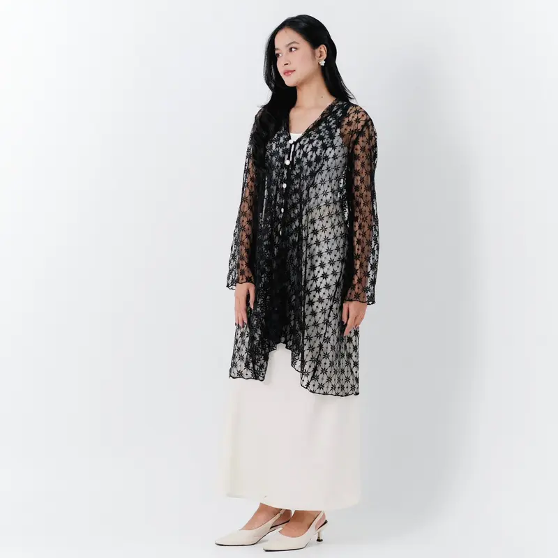 Hollingberry - Mehra Lace Outer Embroidery Raya Edition