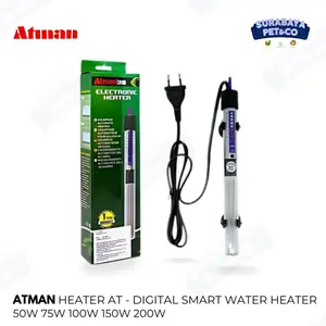 Atman Digital Smart Water Heater AT 50W 75W 100W 150W 200W Pemanas Air Aquarium