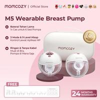 Gambar Momcozy Pompa ASI Wearable M5 Hands-Free, Flange DoubleFit Nyaman Seperti Hisapan Bayi, 3 Mode & 9 Level Hisap, 24mm, Isi 2 Pcs, Merah - Cozy Red-1 Count dari Momcozy Official Indonesia Kab. Tangerang 1 Tokopedia