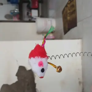 Mainan Peer Tikus Goyang Mainan Kucing dengan Lonceng Cat Toys Mainan Kucing Tikus Interaktif