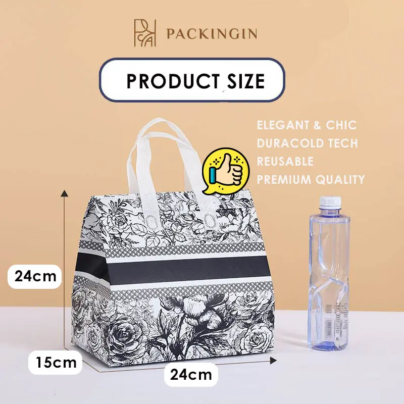 PREMIUM Thermal Alumunium TOTEBAG Tas alumunium cooler bag penahan panas & dingin untuk Frozen Food tastahandingin 8