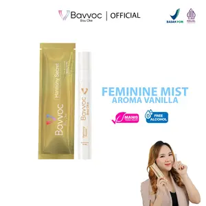 BAVVOC Feminine Spray Wanita Wangi Vanila Non Alkohol 10ml I BPOM I Halal