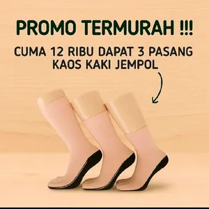 Safa Fashions Promo 3 Pasang Kaos Kaki Jempol Muslimah Bebas Pilih Warna Harga Termurah Cuma 12 Ribu