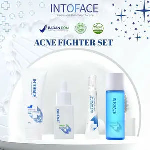 INTOFACE Acne Fighter Set - Hilangkan Jerawat, Bekas Hitam & Bruntusan! BPOM & Aman untuk Kulit Sensitif