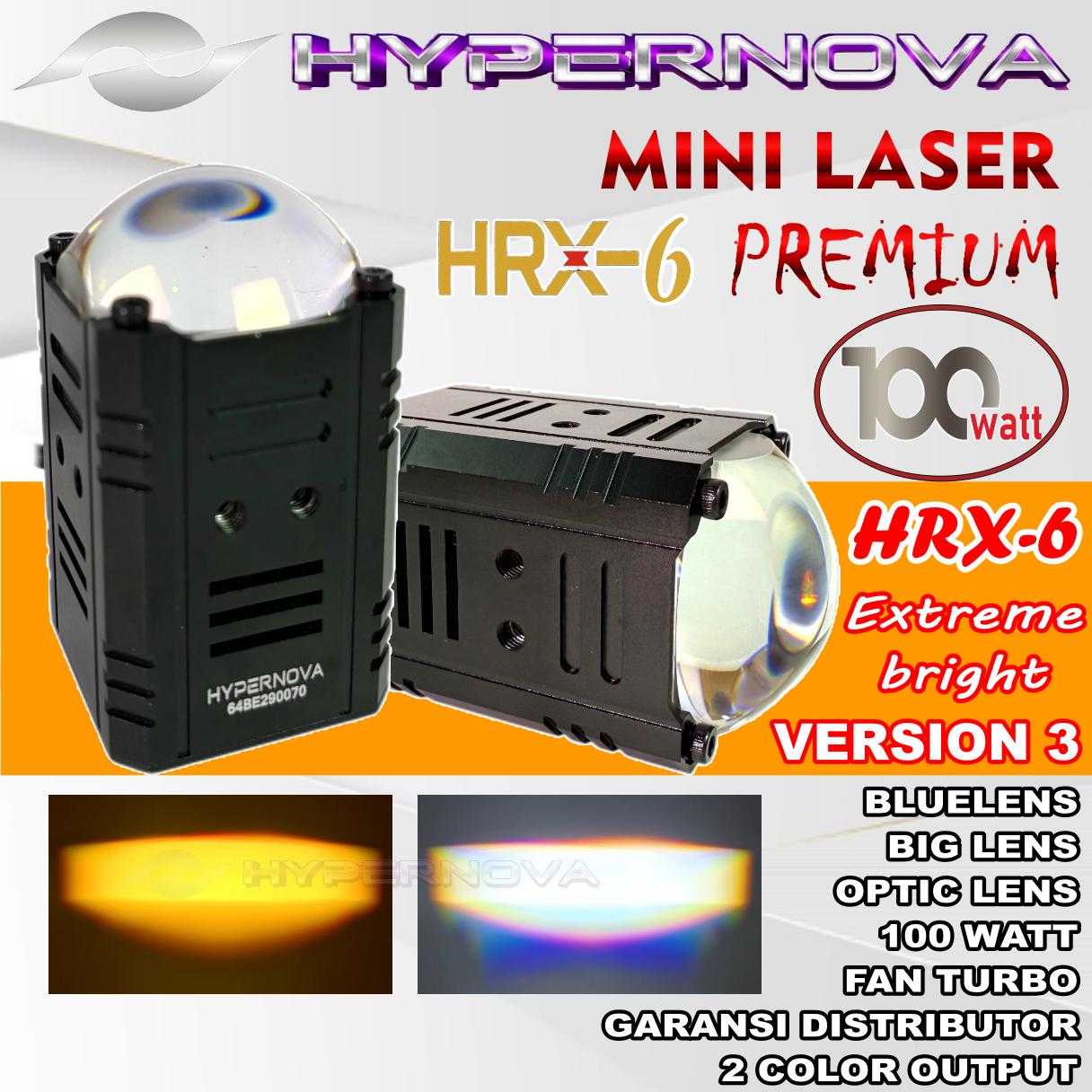HYPERNOVA - ORIGINAL LAMPU TEMBAK MINI LASER HYPERNOVA HRX6 100 WATT 9-24 VOLT XGT 6 HYPERNOVA - ORIGINAL LAMPU TEMBAK MINI LASER HYPERNOVA HRX6 100 WATT 9-24 VOLT XGT 6