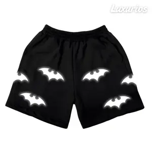 Luxurious - Boxer Reflektif Nyala Kelelawar Hitam | Celana Pendek