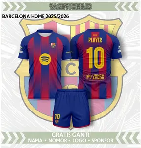 Baju Jersey Bola B4RC4 25/26 HOME Atasan Setelan DryFit FullPrint SSBW26 Sport Custom Jersey Premium Quality Dry-fit Nyaman Tahan Lama Printing Jahitan Berkualitas Tinggi Performa Maksimal baju  bola  nama  dan  nomor