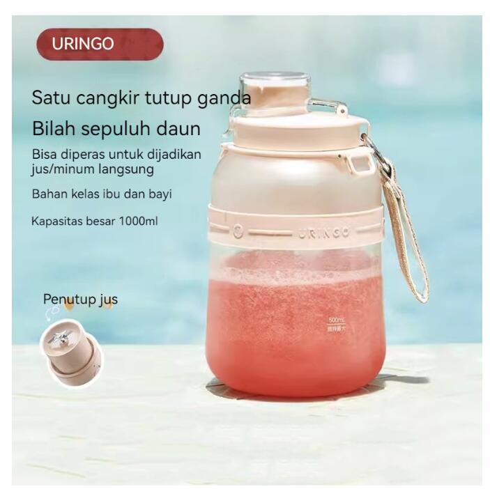 Uringo Gelas Jus Rumah Multifungsi juicer Kecil portable Elektrik Ton Jus juice bucket cup 1