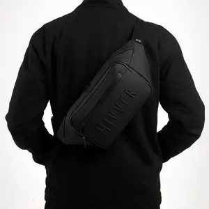 MIVVER | Ultimate Waistbag Waterproof Tas Selempang Anti Air Pinggang Pria Cowok Cowo Kulit Sintetis