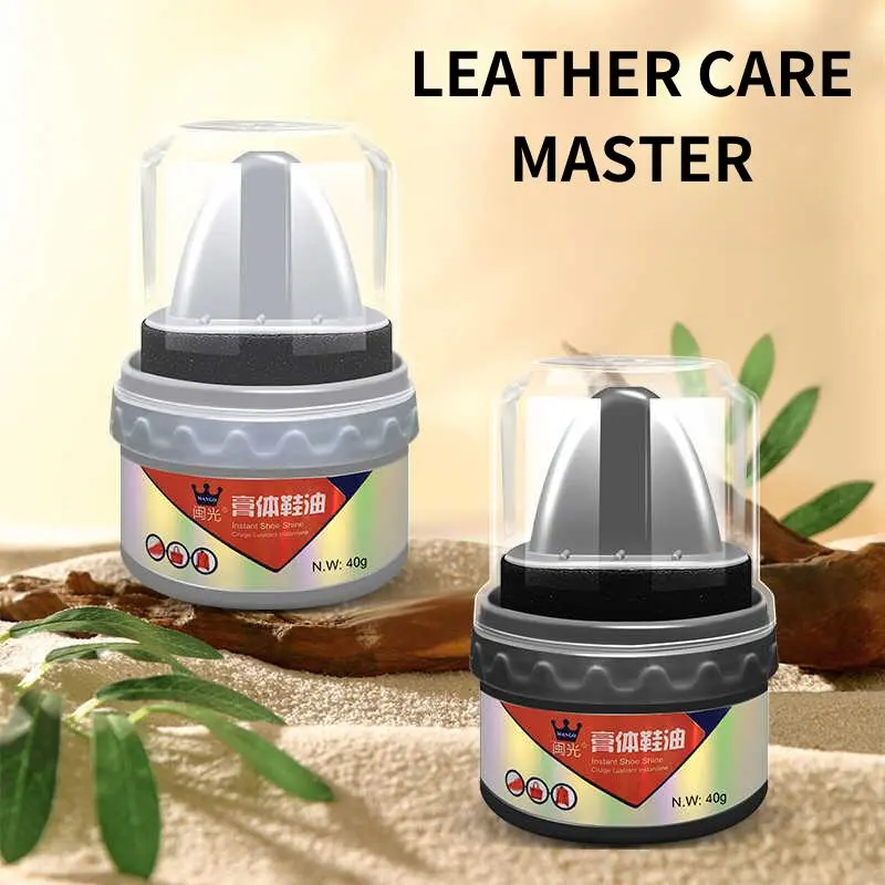 Kem Đánh Giày, Có Bàn Chải Bọt Biển, Tiết Kiệm Sức Lao Động, Làm Sáng, Kem Điều Dưỡng Cho Giày, Thích Hợp Cho Đồ Nội Thất, Làm Sáng Và Chống Xước, Haggard 3