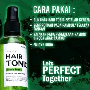 HAIRTONIC pria wanita Vitamin Rambut Untuk Meluruskan Rambut Dan Penumbuh Rambut Bebas Ketombe Dengan Extra Ginseng dan Aloevera Perawatan