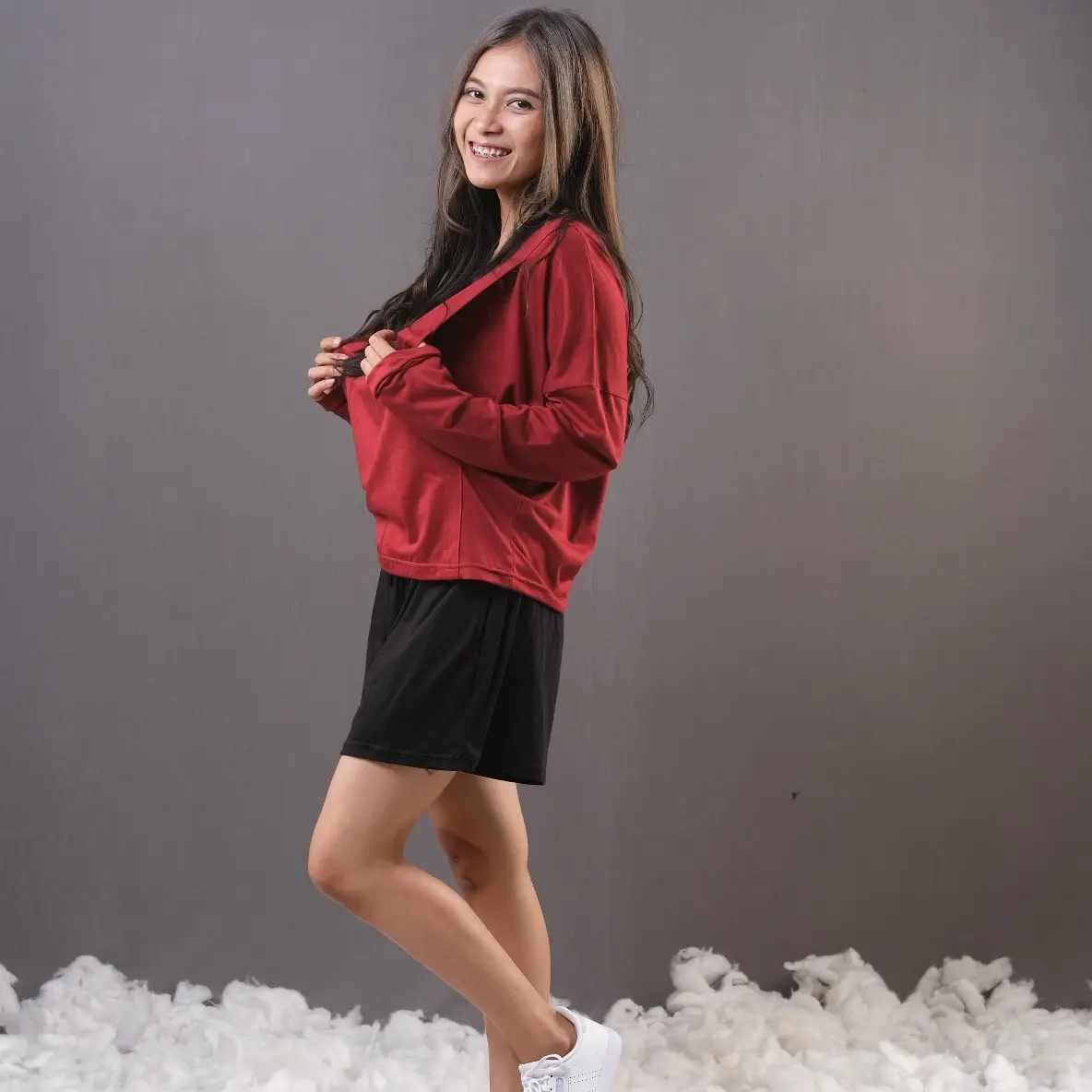 KAOS MENYUSUI / BAJU MENYUSUI DREPE SERIES COTTON BAMBOO Lengan