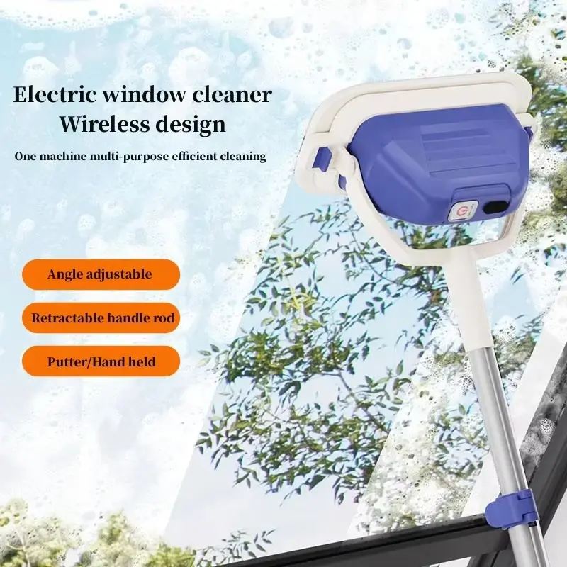 Máy Lau Cửa Sổ Bằng Điện XIMEIJIE, Có Thể Tháo Rời Và Có Thể Gấp Gọn, Dùng Trong Gia Đình, Bàn Chải Không Dây, Ướt Và Khô, Đa Năng