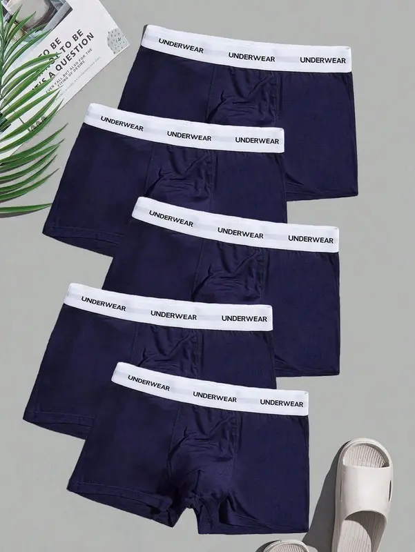 10 PCS Celana Dalam Pria Berkualitas Tinggi dengan Bahan Lembut dan Breathable Lembut Pria Boxer Katun Seamless Dewasa Cowok Hitam Karet Nyaman Pendek dalaman priadewasa sempak Spandex XXL Underwear 3