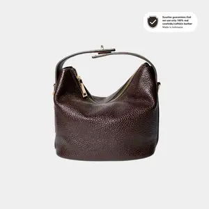 [Sourtier] Kifle Bag MIDI COCOA / Handbag / Leather Handbag / Tas kulit Asli / Crossbody Bag / Slingbag / Tas / Tas kulit wanita / Top Handle Bag