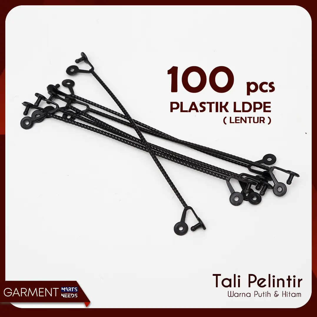 Tali Plintir Pegangan Plastik Pouch Tas Jinjing 100 pcs