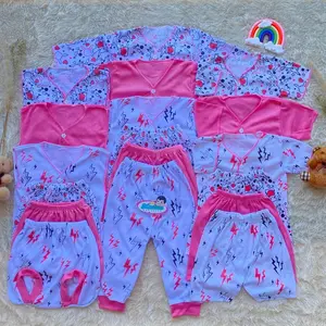 Paket Ekonomis 18 Pcs Baju Bayi Baru Lahir Laki-Laki Perempuan dari Katun Pe Double Knitt Anti Alergi - Bunda Parsel Parsel