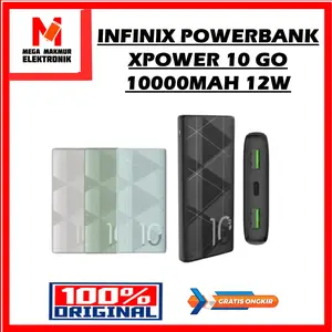 INFINIX POWERBANK XPOWER 10 GO 10000MAH 12W BLACK- GARANSI RESMI