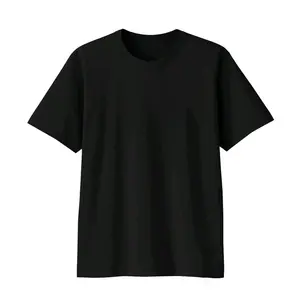 Kaos Polos Lengan Pendek Hitam Leher O-Neck Round Neck 30s Baju Fit Lembut Nyaman Soft Tshirt Pria