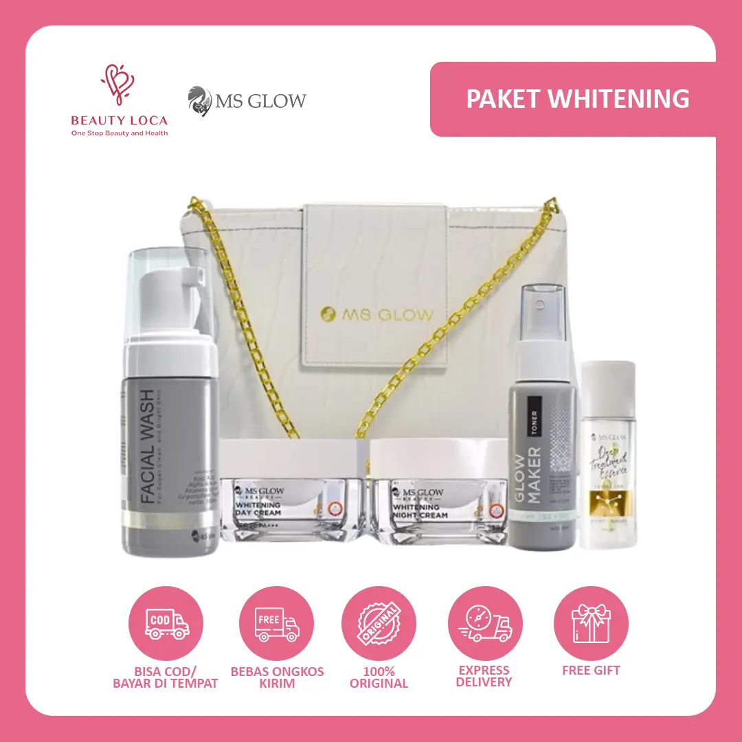 MS GLOW PAKET WAJAH WHITENING