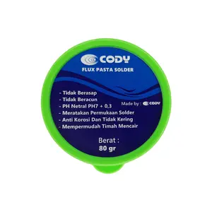 Flux Pasta Solder CODY Ukuran Besar 80gr Menghapus Oksida & Melunakkan Timah untuk PCB Anti Kerosi Tidak Berasap