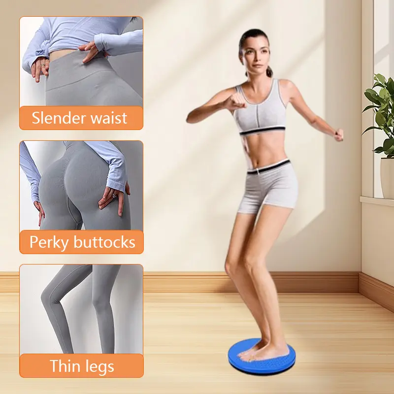 Waist Twisting Disc Health Massage Twister Plate  Waist Twister Balance Board Shaping Up to 100KG Load Body  Foot Massage Home Sports Fitness Waist Rotating Plate Sports Exercise