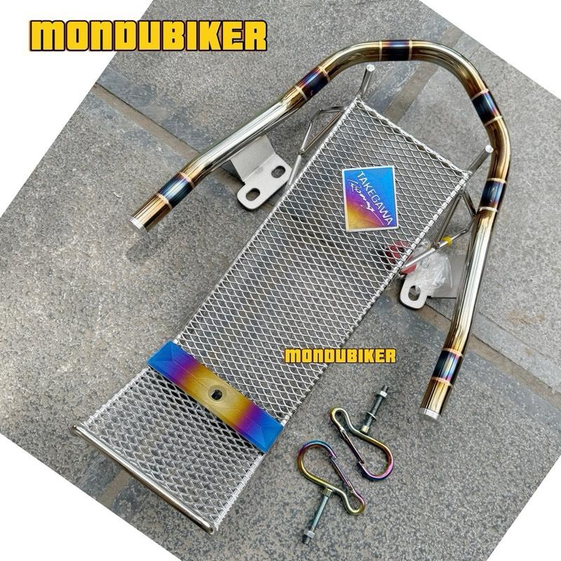 Tặng móc treo 7m WAVE A 110- 17-26 Mua Combo baga xiken + tay xách khò cho xe máy WAVE 110 wave A 2017-2025