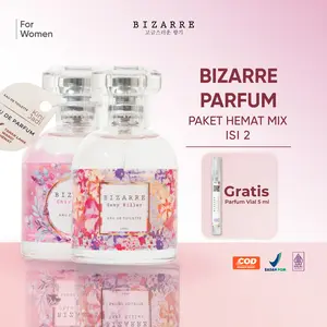(GRATIS PARFUM) BIZARRE Parfum Wanita Eau De Toilette EDT 2 MIX 50 ML