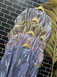 HF - Bamboo Motif Tunik Wanita Atasan Katun