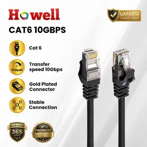 Kable LAN RJ45  Cat 6 Patch 30METER - 1 METER | HOWELL KABEL LAN RJ45 Gigabit 1000Mbps 30METER / 25METER / 20METER / 15METER / 10METER / 5METER / 3METER / 2METER / 1,5METER / 1METER | KABEL LAN WIFI