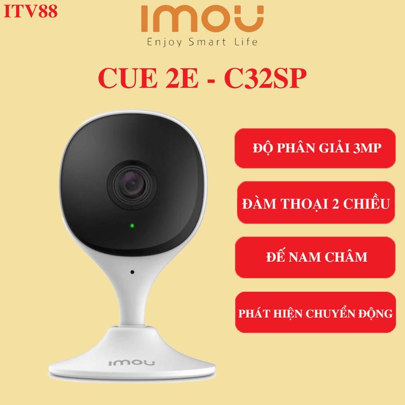 Camera Imou trong nhà Cue 2E - IPC-C32SP l siêu nhỏ gọn, góc nhìn cực rộng l Cảnh báo chuyển động l Đàm thoại 2 chiều l Bảo hành 2 năm camera  imou dk2