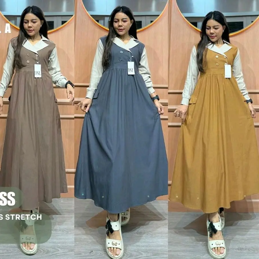 MIDI DRESS LAYLA SOFT JEANS STREETS PREMIUM