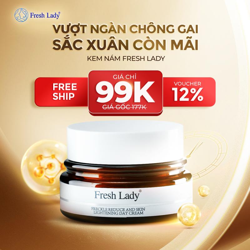 Kem Nám Fresh Lady Giúp Làm Giảm Đốm Nâu, Thâm Nám, Tàn Nhang Lâu Năm