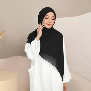 AKFAS HIJAB - Hijab Segi Empat Viscose Premium 118x118 – Jilbab Polos Adem Anti Kusut dan Ringan | Hijab Muslimah Elegan