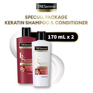 [Shampoo+Conditioner Package] Tresemme Keratin Smooth Shampoo & Conditioner Special Package 170ml