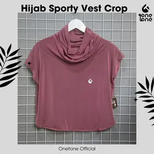 ONETONE Rompi Crop Sportswear || Olahraga Wanita | VEST CROP Hijab Sporty