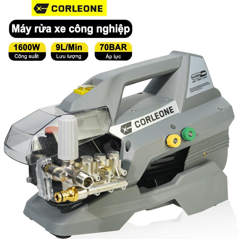 G300-1600W-70BAR-220V Máy rửa xe Colorone G300 động cơ cảm ứng từ đầu bơm trục khuỷu áp lực cao gia đình rửa sân vườn rong rêu chỉnh áp rửa máy lạnh may rua xe áp lực cao máy xịt rửa xe áp lực cao ,dây cao áp dài 10m dễ dàng sử dụng