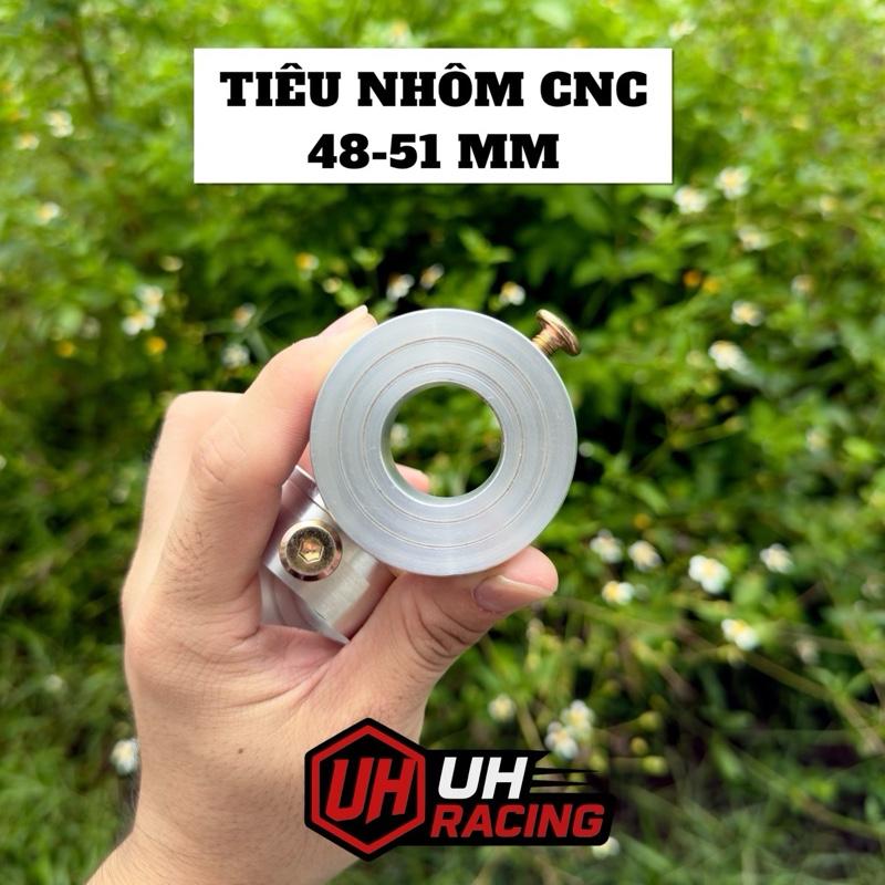   Khoan sẵn ốc  Tiêu nhôm Size 38 39 40 48,49,50 51 gắn các dòng pô Uma V4 gắn Ex150 Sirius Wave,Ex50 và các loại pô khác  giảm thanh máy nổ 