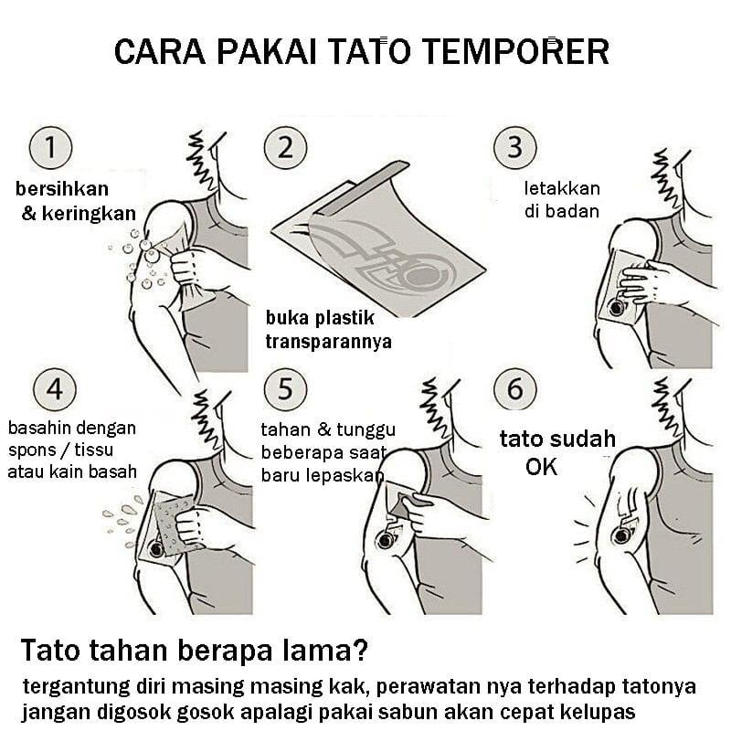 Sticker Stiker Bunga Angry Lotus Hijau - Tato Temporer Tubuh - Tattoo Tatto Temporary Kering Tahan Air Sementara Anti Air - Seri QC-661 Wanita 7