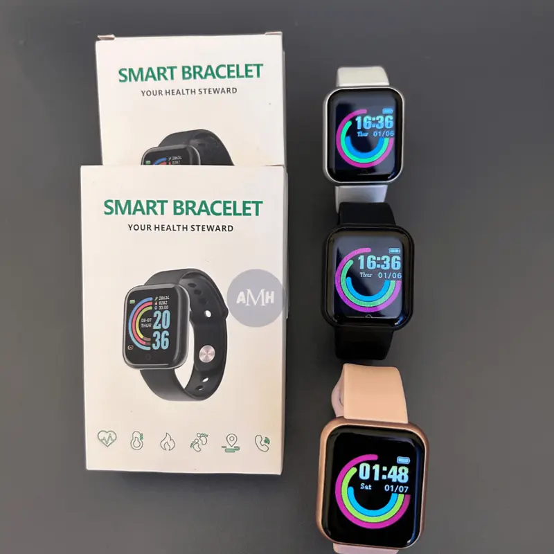 Smartwatch wanita Y68 Smart watch Y68 Waterproof smartwatch Bluetooth Fitness Tracker Musik Watch y68 Smartband Y68 Smart band 2