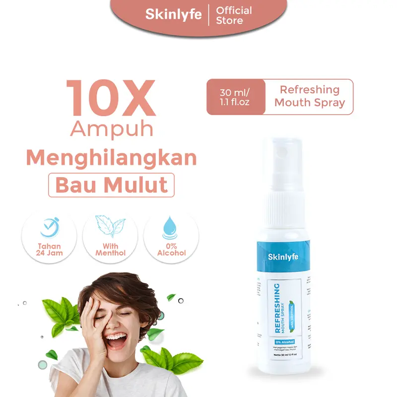 Obat Bau Mulut Pewangi Mulut Mouthspray Sugar Free Penghilang Bau Mulut Dan Nafas Oral Spray Semprot Mulut Pembersih Bau Mulut 4