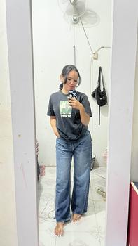 Product Review of WARPATH - Cutbray Wide Leg High Waist Flare Jeans Stretch Wanita Panjang Celana Cewek Denim STRETCHBOOT 9184 from F**r 0