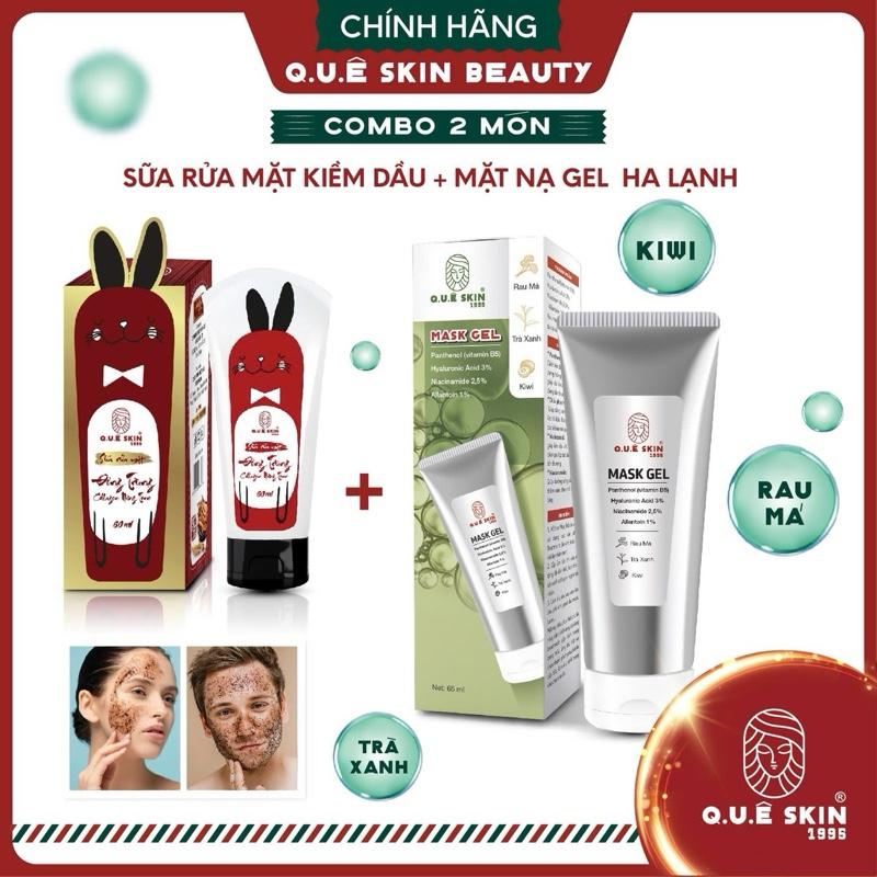 Hộp Mặt nạ Serum Niacinamide 2,5% Mask dưỡng trắng không rửa Gel Lạnh H.A Từ Rau má Trà Xanh Kiwi hỗ trợ phục hồi dịu lạnh và làm mát thông thoáng lỗ chân lông làm sạch sâu Thương hiệu Quê Skin 65 ml dùng 2ml 1 lần được 30 lần mask sheet
