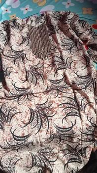 Product Review of GAMIS RENDA SULTAN ori BLINK MOTIF MONOCHROME Rempel Bunga Cantik Rayon Panjang from n**h 0