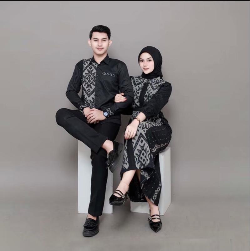 Product Introduction of COUPLE KEMEJA DAN DRESS TENUN ETNIK BELVIA - Sarimbit Keluarga Etnik Tenun tebal halus dan nyaman - Setelan Simple Kondangan - baju anak baju Pasangan Gamis Kemeja Atasan 27