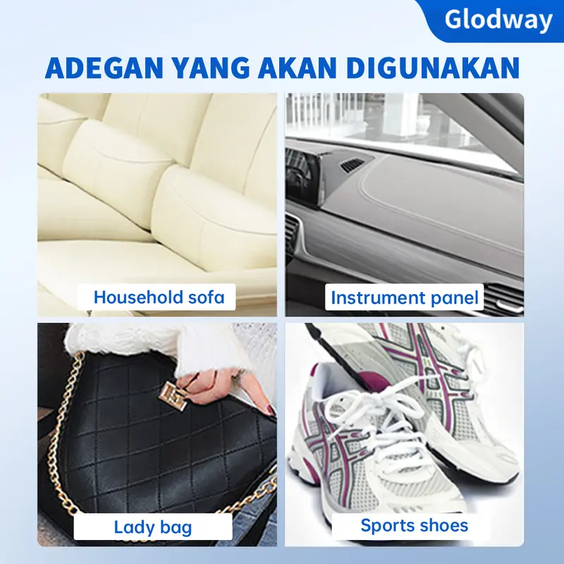 【BISA COD】Glodway Pembersih Busa Multifungsi, Pembersih Busa Bebas Air/ Pembersih Interior Mobil, Khusus Untuk Cuci Mobil, Pembersih Interior Mobil, sofa, sepatu, tas kulit, dll. Car 6