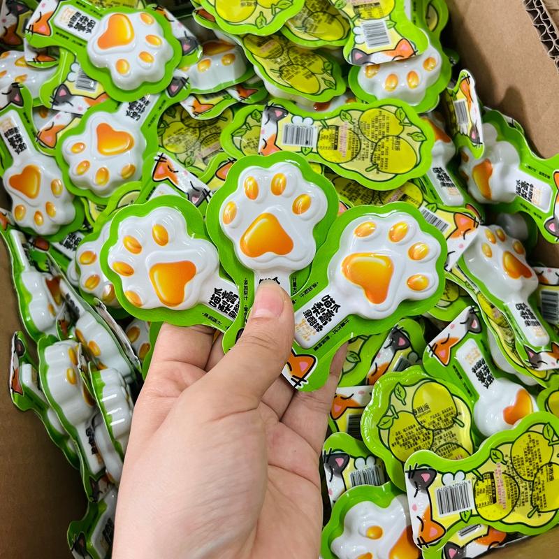 [500g] Thạch phô mai sữa chua hình chân mèo - hình que kem CHUNYA YUAN 5